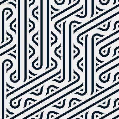 Renkli fayans, kusursuz rastgele dokuma çizgileri deseni, bağlantı sanatı arkaplan tasarımı illüstrasyonu  