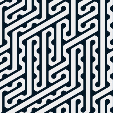 Renkli fayanslar, pürüzsüz rastgele birbirine bağlı dalgalı çizgiler deseni, bağlantı sanatı arkaplan tasarımı çizimi  