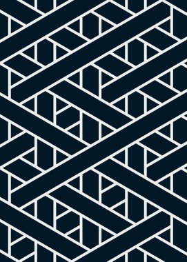 Renkli fayans, kusursuz rastgele dokuma çizgileri deseni, bağlantı sanatı arkaplan tasarımı illüstrasyonu  