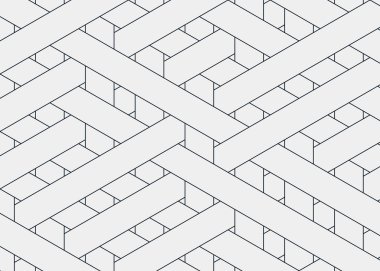 Renkli fayans, kusursuz rastgele dokuma çizgileri deseni, bağlantı sanatı arkaplan tasarımı illüstrasyonu  