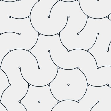 Renkli fayanslar, pürüzsüz rastgele birbirine bağlı dalgalı çizgiler deseni, bağlantı sanatı arkaplan tasarımı çizimi  