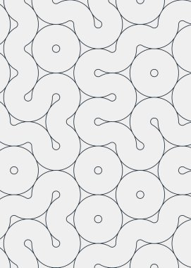 dalgalı ve eğri çizgileri olan renkli fayanslar, bağlantı sanatı arkaplan tasarımı illüstrasyonu 