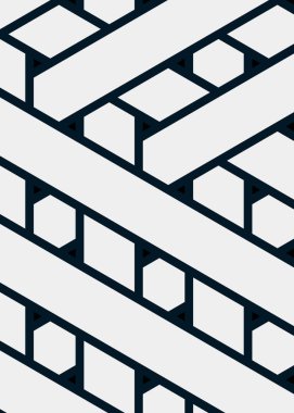 Renkli fayans, kusursuz rastgele dokuma çizgileri deseni, bağlantı sanatı arkaplan tasarımı illüstrasyonu  