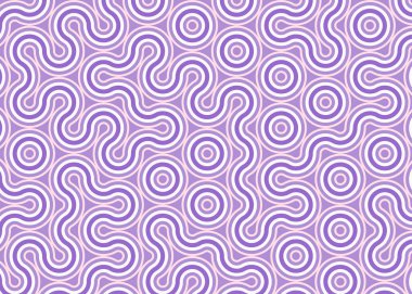 monokrom rastgele geçiş çizgileri üretken sanat tarzı renkli logo illüstrasyonu