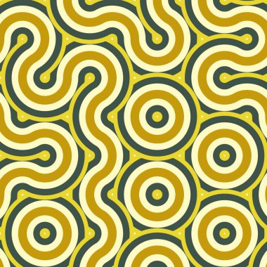 dalgalı ve eğri çizgileri olan renkli fayanslar, bağlantı sanatı arkaplan tasarımı illüstrasyonu 