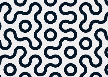 Renkli fayanslar, pürüzsüz rastgele birbirine bağlı dalgalı çizgiler deseni, bağlantı sanatı arkaplan tasarımı çizimi  