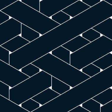 Renkli fayans, kusursuz rastgele dokuma çizgileri deseni, bağlantı sanatı arkaplan tasarımı illüstrasyonu  