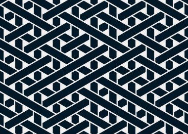 Renkli fayans, kusursuz rastgele dokuma çizgileri deseni, bağlantı sanatı arkaplan tasarımı illüstrasyonu  