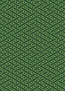 Renkli fayans, kusursuz rastgele dokuma çizgileri deseni, bağlantı sanatı arkaplan tasarımı illüstrasyonu  