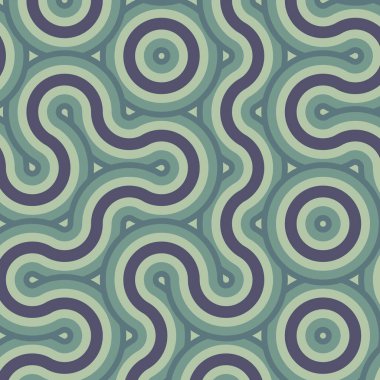 dalgalı ve eğri çizgileri olan renkli fayanslar, bağlantı sanatı arkaplan tasarımı illüstrasyonu  