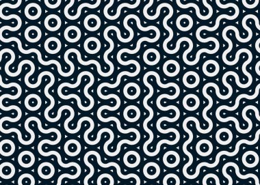 Renkli fayanslar, pürüzsüz rastgele birbirine bağlı dalgalı çizgiler deseni, bağlantı sanatı arkaplan tasarımı çizimi  