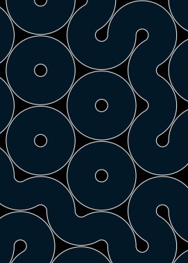 dalgalı ve eğri çizgileri olan renkli fayanslar, bağlantı sanatı arkaplan tasarımı illüstrasyonu 