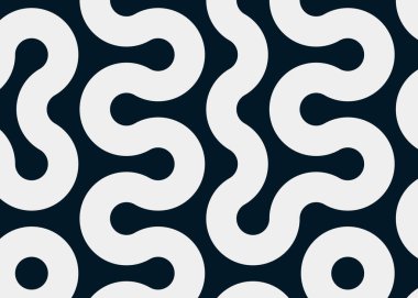 Renkli fayanslar, pürüzsüz rastgele birbirine bağlı dalgalı çizgiler deseni, bağlantı sanatı arkaplan tasarımı çizimi  