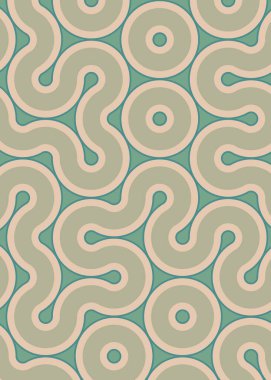 monokrom rastgele geçiş çizgileri üretken sanat tarzı renkli logo illüstrasyonu