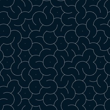 Renkli fayanslar, pürüzsüz rastgele birbirine bağlı dalgalı çizgiler deseni, bağlantı sanatı arkaplan tasarımı çizimi  