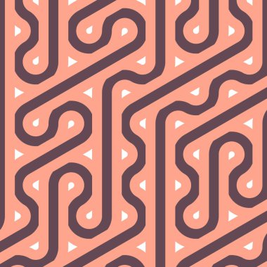 Renkli fayans, kusursuz rastgele dokuma çizgileri deseni, bağlantı sanatı arkaplan tasarımı illüstrasyonu  