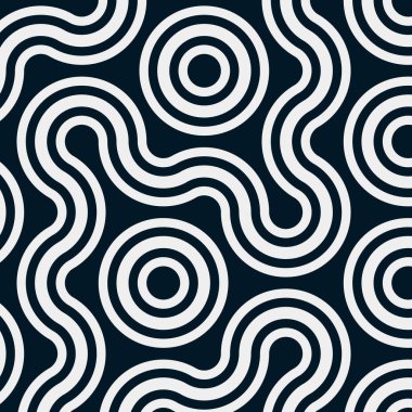 dalgalı ve eğri çizgileri olan renkli fayanslar, bağlantı sanatı arkaplan tasarımı illüstrasyonu 