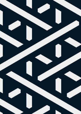 Renkli fayans, kusursuz rastgele dokuma çizgileri deseni, bağlantı sanatı arkaplan tasarımı illüstrasyonu  