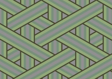 Renkli fayans, kusursuz rastgele dokuma çizgileri deseni, bağlantı sanatı arkaplan tasarımı illüstrasyonu  