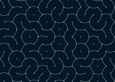 Renkli fayanslar, pürüzsüz rastgele birbirine bağlı dalgalı çizgiler deseni, bağlantı sanatı arkaplan tasarımı çizimi  