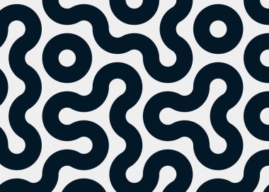 Renkli fayanslar, pürüzsüz rastgele birbirine bağlı dalgalı çizgiler deseni, bağlantı sanatı arkaplan tasarımı çizimi  