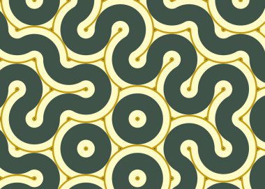 Renkli fayanslar, pürüzsüz rastgele birbirine bağlı dalgalı çizgiler deseni, bağlantı sanatı arkaplan tasarımı çizimi  
