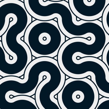 dalgalı ve eğri çizgileri olan renkli fayanslar, bağlantı sanatı arkaplan tasarımı illüstrasyonu 