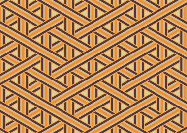 Renkli fayans, kusursuz rastgele dokuma çizgileri deseni, bağlantı sanatı arkaplan tasarımı illüstrasyonu  