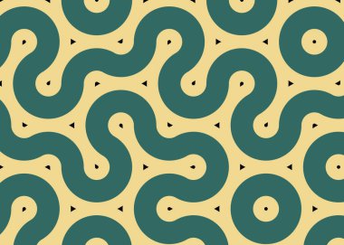 Renkli fayanslar, pürüzsüz rastgele birbirine bağlı dalgalı çizgiler deseni, bağlantı sanatı arkaplan tasarımı çizimi  