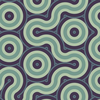 dalgalı ve eğri çizgileri olan renkli fayanslar, bağlantı sanatı arkaplan tasarımı illüstrasyonu  