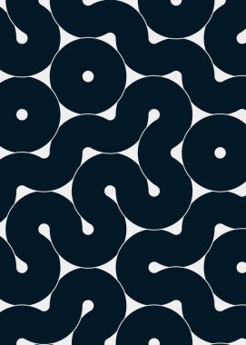 Renkli fayanslar, pürüzsüz rastgele birbirine bağlı dalgalı çizgiler deseni, bağlantı sanatı arkaplan tasarımı çizimi  