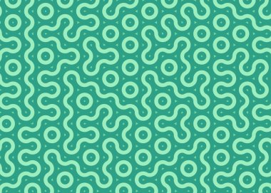 monokrom rastgele geçiş çizgileri üretken sanat tarzı renkli logo illüstrasyonu