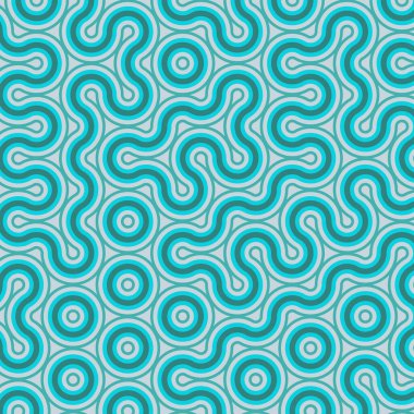 dalgalı ve eğri çizgileri olan renkli fayanslar, bağlantı sanatı arkaplan tasarımı illüstrasyonu  