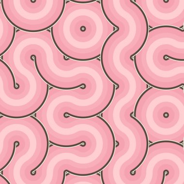 dalgalı ve eğri çizgileri olan renkli fayanslar, bağlantı sanatı arkaplan tasarımı illüstrasyonu  