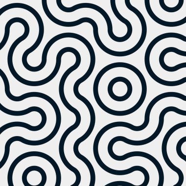 dalgalı ve eğri çizgileri olan renkli fayanslar, bağlantı sanatı arkaplan tasarımı illüstrasyonu 