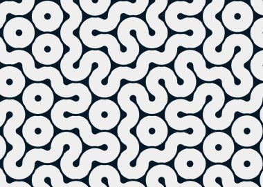 Renkli fayanslar, pürüzsüz rastgele birbirine bağlı dalgalı çizgiler deseni, bağlantı sanatı arkaplan tasarımı çizimi  