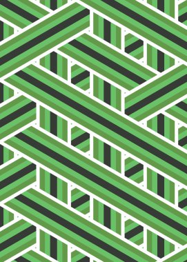 Renkli fayans, kusursuz rastgele dokuma çizgileri deseni, bağlantı sanatı arkaplan tasarımı illüstrasyonu  