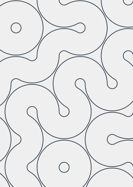 Renkli fayanslar, pürüzsüz rastgele birbirine bağlı dalgalı çizgiler deseni, bağlantı sanatı arkaplan tasarımı çizimi  