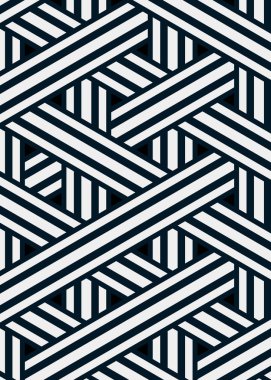 Renkli fayans, kusursuz rastgele dokuma çizgileri deseni, bağlantı sanatı arkaplan tasarımı illüstrasyonu  