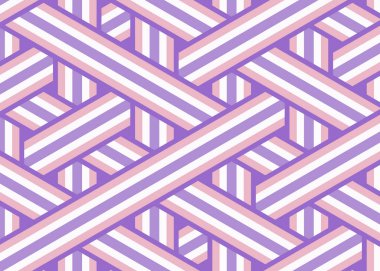 Renkli fayans, kusursuz rastgele dokuma çizgileri deseni, bağlantı sanatı arkaplan tasarımı illüstrasyonu  