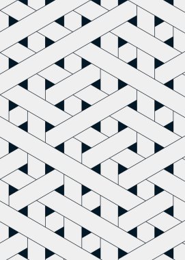 Renkli fayans, kusursuz rastgele dokuma çizgileri deseni, bağlantı sanatı arkaplan tasarımı illüstrasyonu  