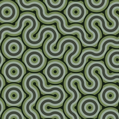 dalgalı ve eğri çizgileri olan renkli fayanslar, bağlantı sanatı arkaplan tasarımı illüstrasyonu  