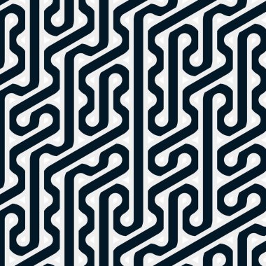 Renkli fayanslar, pürüzsüz rastgele birbirine bağlı dalgalı çizgiler deseni, bağlantı sanatı arkaplan tasarımı çizimi  