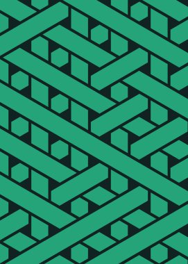 Renkli fayans, kusursuz rastgele dokuma çizgileri deseni, bağlantı sanatı arkaplan tasarımı illüstrasyonu  