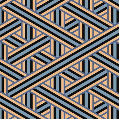 Çizgileri olan renkli fayanslar, bağlantı sanatı arkaplan tasarımı resimlemesi  