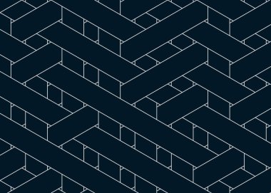 Renkli fayans, kusursuz rastgele dokuma çizgileri deseni, bağlantı sanatı arkaplan tasarımı illüstrasyonu  