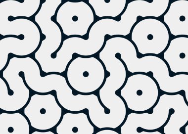 Renkli fayanslar, pürüzsüz rastgele birbirine bağlı dalgalı çizgiler deseni, bağlantı sanatı arkaplan tasarımı çizimi  