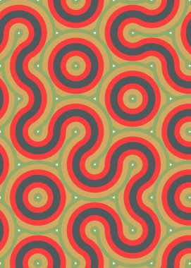 monokrom rastgele geçiş çizgileri üretken sanat tarzı renkli logo illüstrasyonu