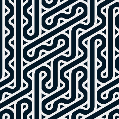 Renkli fayans, kusursuz rastgele dokuma çizgileri deseni, bağlantı sanatı arkaplan tasarımı illüstrasyonu  