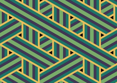 Renkli fayans, kusursuz rastgele dokuma çizgileri deseni, bağlantı sanatı arkaplan tasarımı illüstrasyonu  